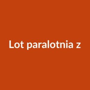 Lot paralotnią z instruktorem — tandem