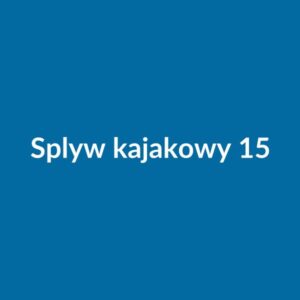 Spływ kajakowy — 15 km trasą rzeczną